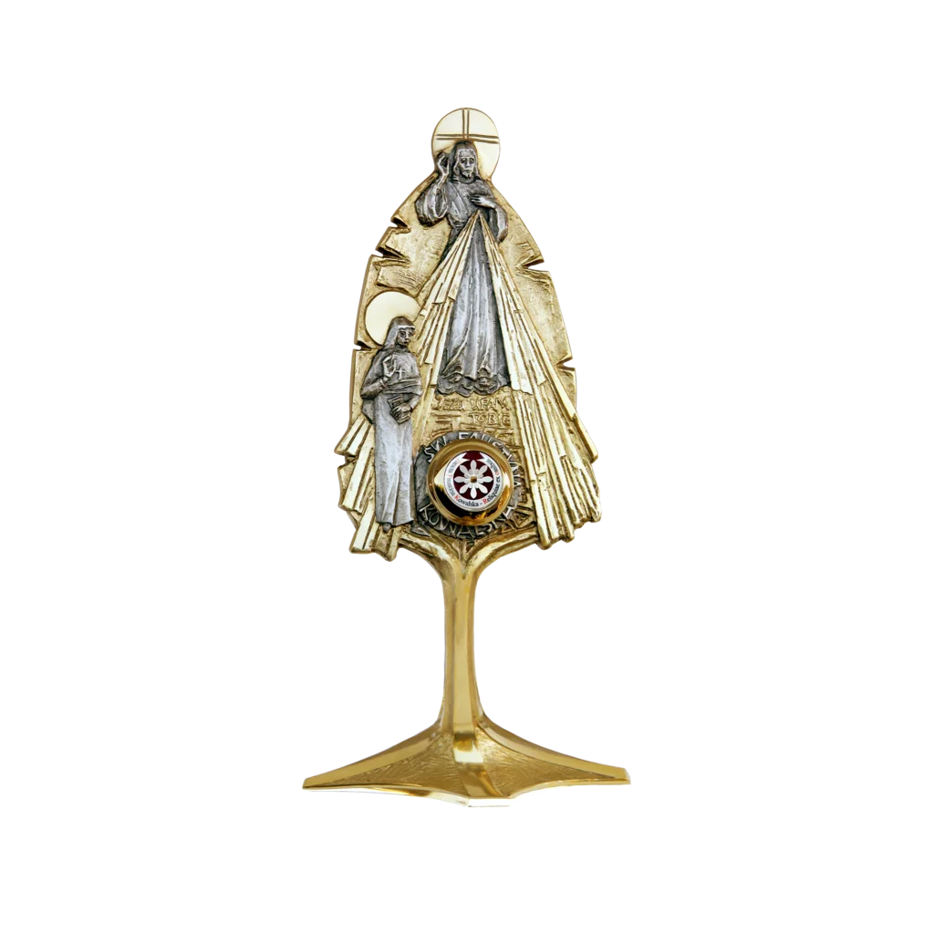 Relikwiarz św. Faustyny Kowalskiej z brązu – artystyczne dzieło sakralne ARTBRASS