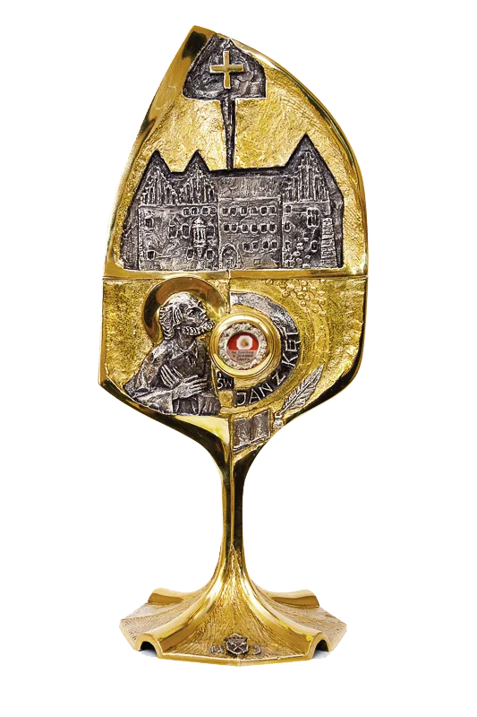 Relikwiarz św. Jana Kantego z brązu – patrona profesorów, uczniów i ubogich, dzieło sakralne ARTBRASS