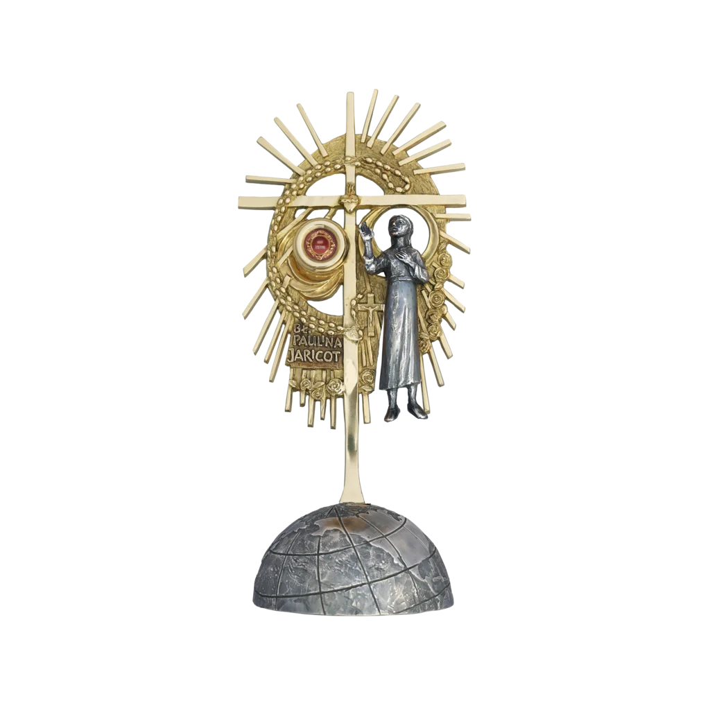 Relikwiarz bł. Pauliny Jaricot – założycielki Żywego Różańca i Dzieła Rozkrzewiania Wiary, patronki misjonarzy i świeckich apostołów.